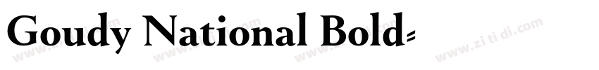 Goudy National Bold字体转换 Goudy National Bold字体转换
